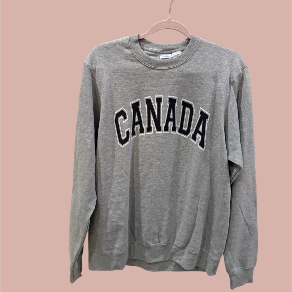 Gray Canada Crewneck Sweater